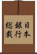 日本銀行総裁 Scroll