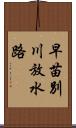 早苗別川放水路 Scroll