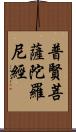 普賢菩薩陀羅尼經 Scroll