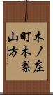 木ノ庄町木梨山方 Scroll