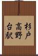 杉戸高野台駅 Scroll