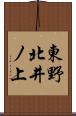 東野北井ノ上 Scroll