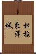 松根東洋城 Scroll