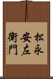 松永安左衛門 Scroll