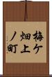梅ケ畑上ノ町 Scroll