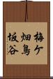 梅ケ畑鳥坂谷 Scroll