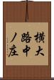 横大路中ノ庄 Scroll