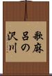歌麻呂の沢川 Scroll
