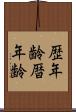 歴年齢 Scroll
