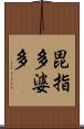 毘指多婆多 Scroll