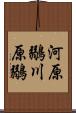 河原鶸 Scroll