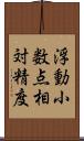 浮動小数点相対精度 Scroll