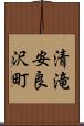 清滝安良沢町 Scroll