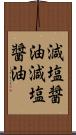 減塩醤油 Scroll