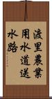 渡里農業用水道送水路 Scroll