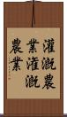 灌漑農業 Scroll