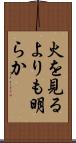 火を見るよりも明らか Scroll