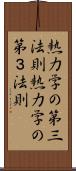 熱力学の第三法則 Scroll