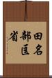 田名部匡省 Scroll