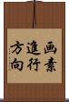 画素進行方向 Scroll