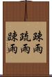 疎雨 Scroll