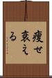 痩せ衰える Scroll