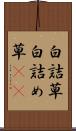 白詰草 Scroll