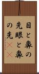目と鼻の先 Scroll