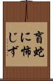 盲蛇に怖じず Scroll