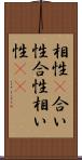 相性(P);合い性;合性;相い性(io) Scroll