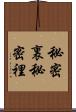 秘密裏 Scroll