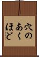 穴のあくほど Scroll