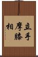立手摩膝相 Scroll