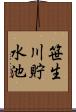 笹生川貯水池 Scroll