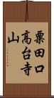 粟田口高台寺山 Scroll