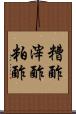 糟酢 Scroll