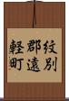 紋別郡遠軽町 Scroll