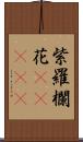 紫羅欄花(ateji) Scroll