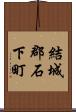 結城郡石下町 Scroll