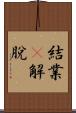 結業卽解脫 Scroll