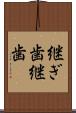 継ぎ歯 Scroll