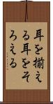 耳を揃える Scroll