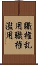 職権乱用 Scroll