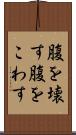 腹を壊す Scroll