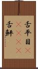 舌平目(ateji) Scroll