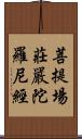 菩提場莊嚴陀羅尼經 Scroll