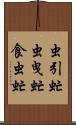 虫引虻 Scroll