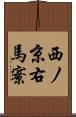 西ノ京右馬寮 Scroll
