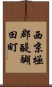 西京極郡醍醐田町 Scroll