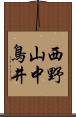西野山中鳥井 Scroll